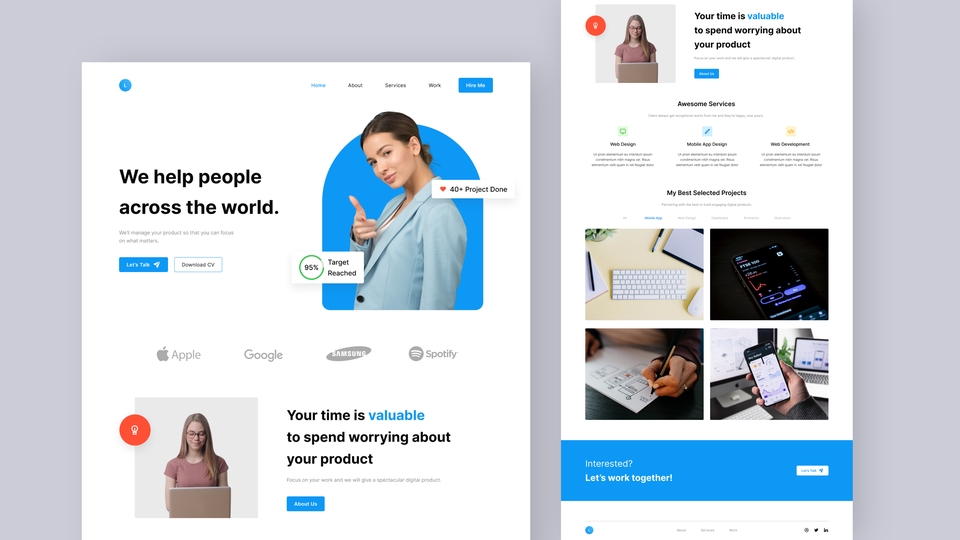 UI & UX Design - Modern UI/UX Design Untuk Website/Landing Page - 3