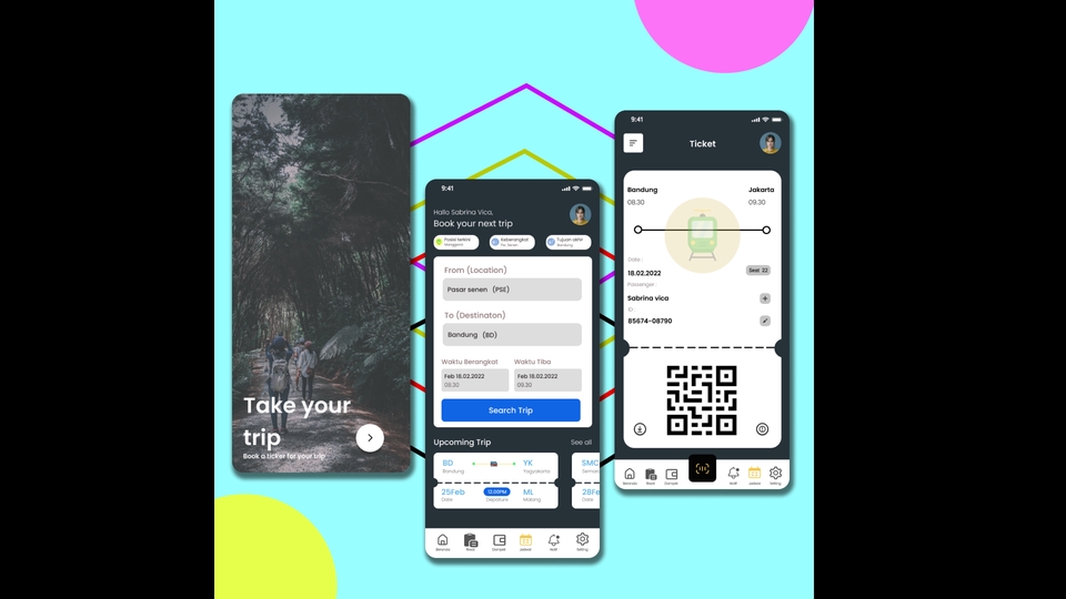 UI UX Desain Mobile App 1 - Full Frame