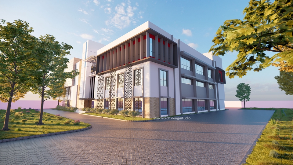 3D & Perspektif - Desain Gambar Denah, 3D Modelling, dan Rendering - 5