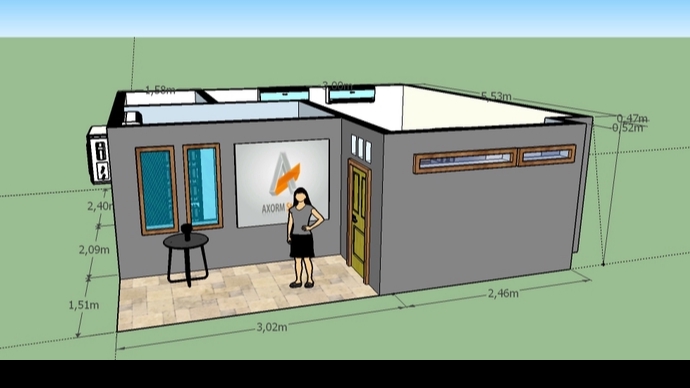 CAD Drawing - Desain Denah Rumah 1 Hari Jadi - 5