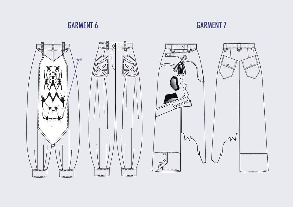 Desain Kaos & Motif - TECHNICAL DRAWING BAJU ANAK, DEWASA WANITA & PRIA - 13