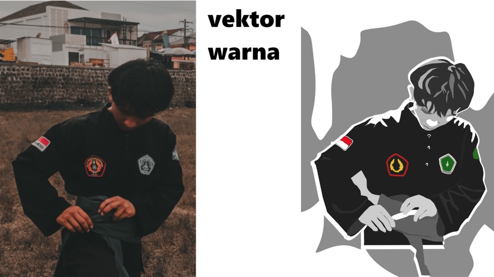 Gambar Potret - ubah gambar menjadi vektor warna atau hitam putih - 3