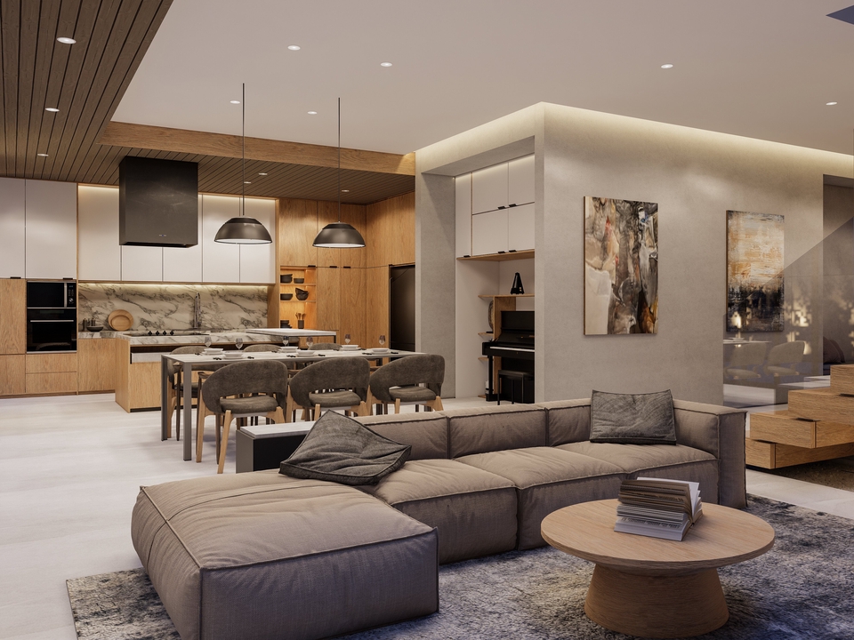 3D & Perspektif - INTERIOR DESIGN MODERN - 3