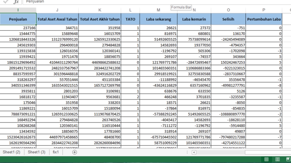 Entri Data - Entri Data/Input Data dan analisis data excel - 1