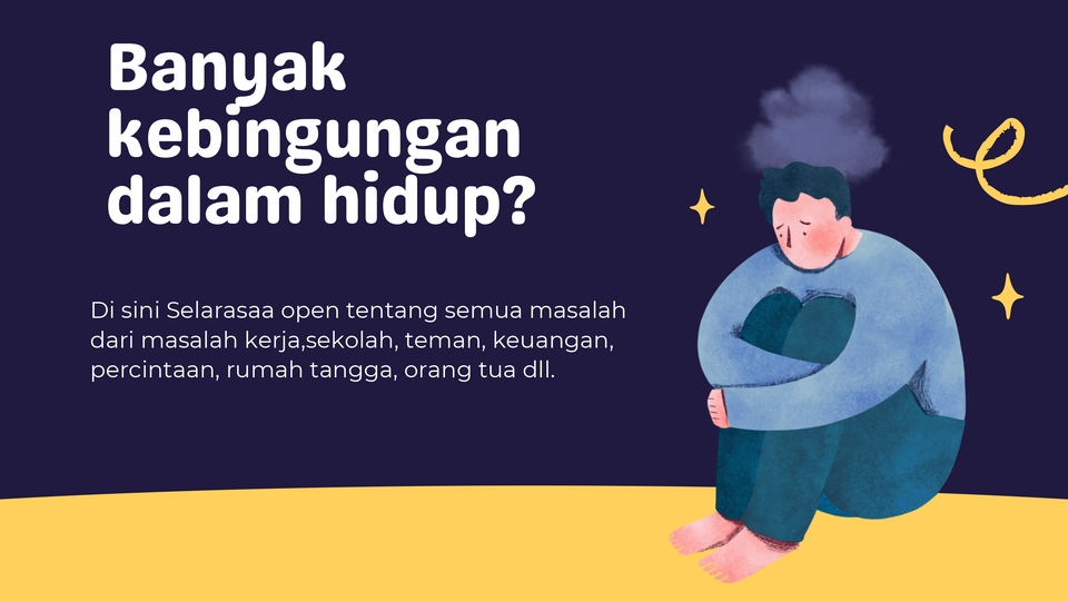 Jasa pengembangan diri untuk mengatasi kebingungan hidup, konsultasi masalah kerja, sekolah, hubungan asmara, keluarga, karir, dan keuangan.