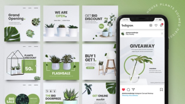 Social Media Design 15-30 Instagram & FB