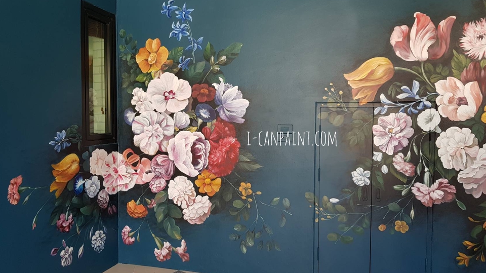 ออกแบบตกแต่งภายในและภายนอก - รับวาดภาพเพ้นท์ผนังเพื่อการตกแต่ง (Wall Painting) - 1