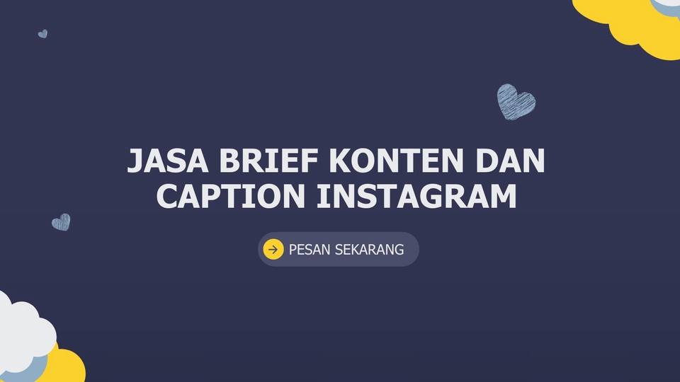 Jasa Penulisan & Pembuatan Caption Instagram dan Sosial Media - Jasa brief konten dan caption Instagram