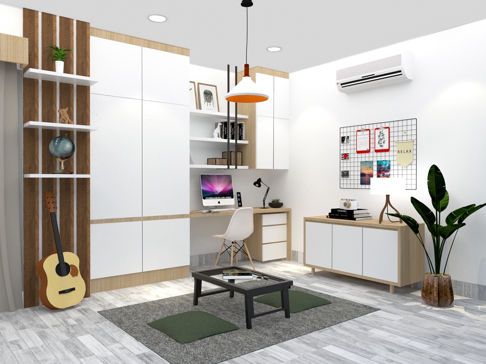 3D & Perspektif - DESIGN INTERIOR RUANGAN + RENDERING - 3