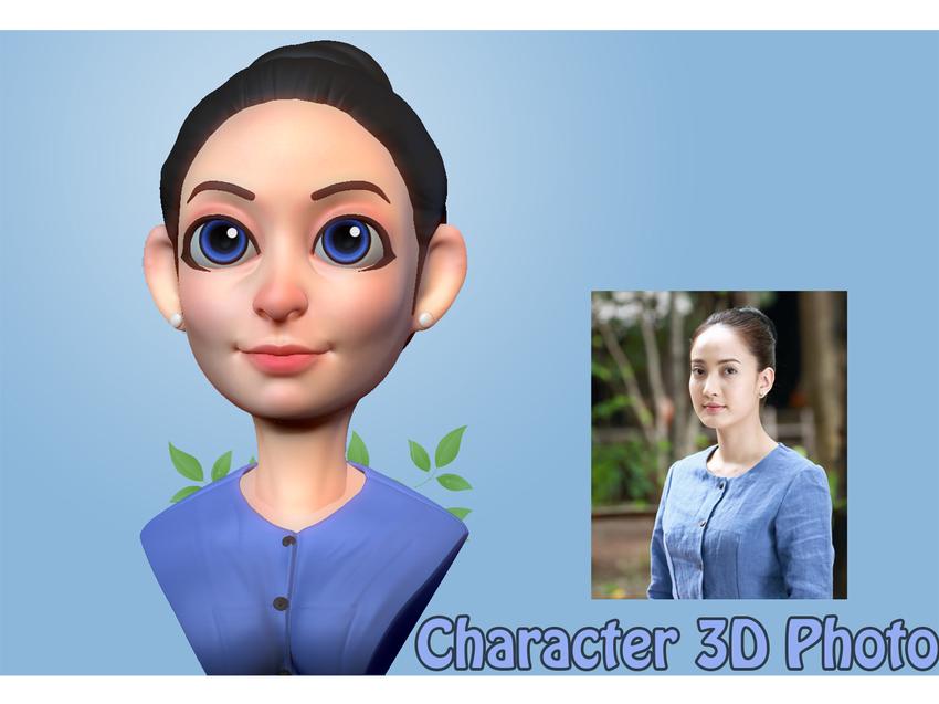 ออกแบบ Character & Mascot - รับออกแบบตัวการ์ตูน 3D / คน สัตว์ สิ่งของ / รูปภาพ - 3
