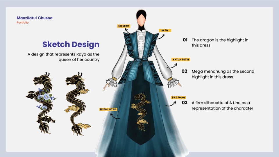 Desain Kaos & Motif - Fashion Design and Technical Drawing - 1