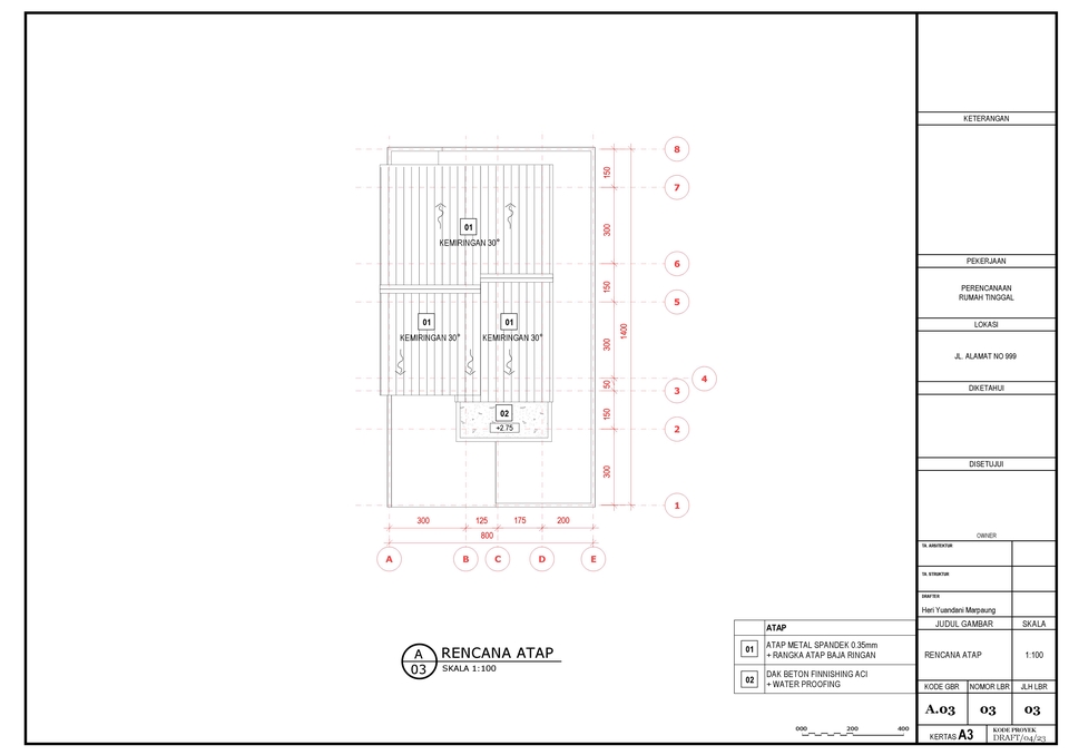 CAD Drawing - 2D DRAFTER ARSITEKTUR - 7