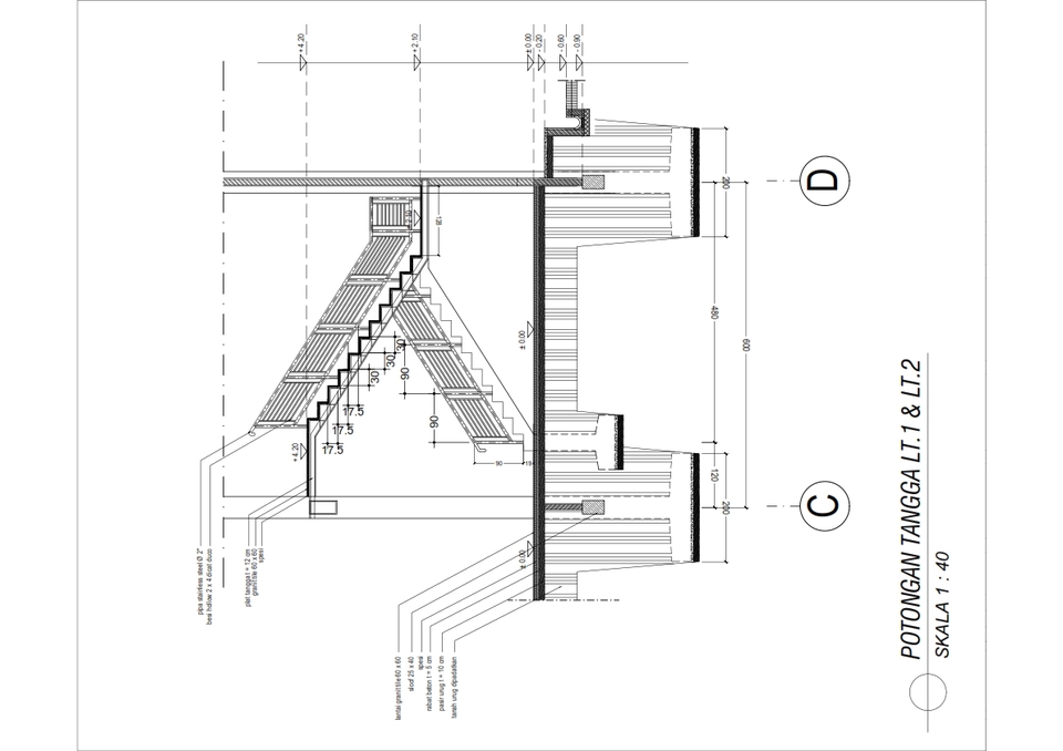 CAD Drawing - Gambar AutoCAD 2D-DED Struktur & Arsitektur - 11