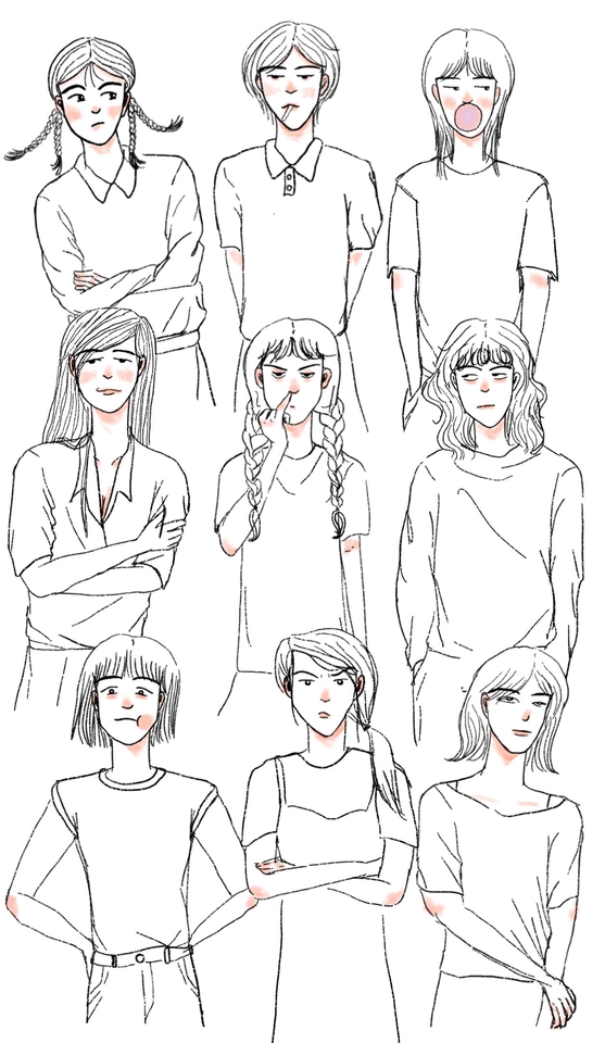 วาดภาพประกอบ - รับวาดภาพการ์ตูนคาแรกเตอร์ คู่รัก & เพื่อน - 11