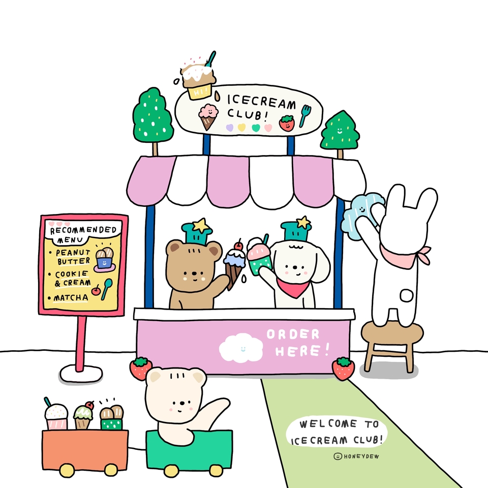 วาดภาพประกอบ - รับวาดภาพประกอบสไตล์น่ารัก / คาแรคเตอร์ / โปสการ์ดต่างๆ - 20
