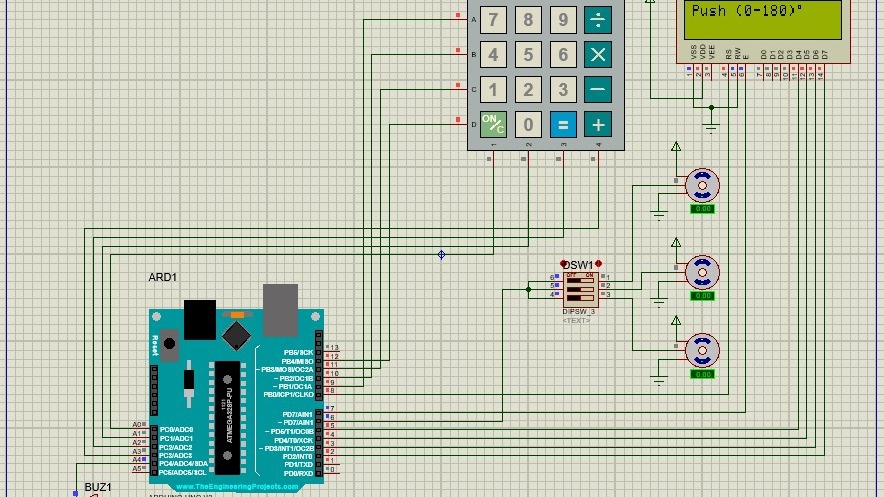 รับทำโปรเจค IoT ระบบควบคุมมอเตอร์ด้วย Arduino และ keypad