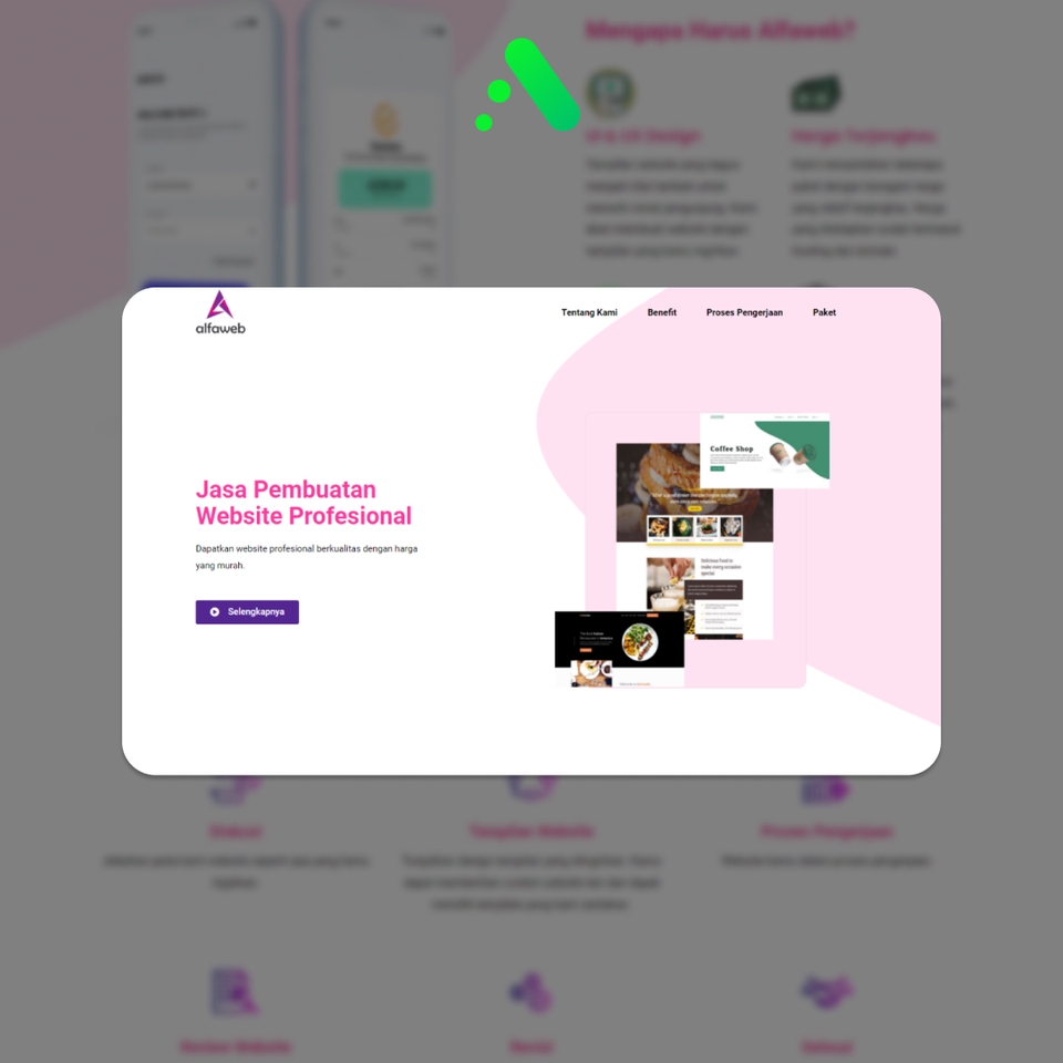 Jasa Pembuatan Website Profesional dengan Desain Menarik dan Harga Terjangkau. Layanan Desain Website Custom dan Responsive, Cocok untuk Website Toko Online, Perusahaan, dan Company Profile.