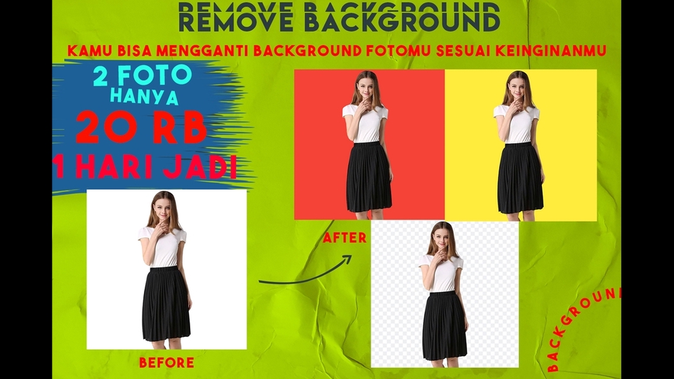 Edit Gambar & Photoshop - Edit Foto Remove Ganti Background Produk/Foto Murah, 1 Hari Jadi - 2