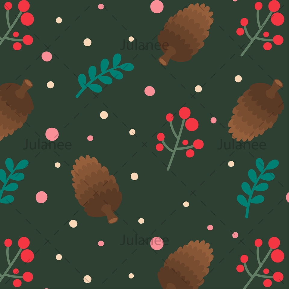 ออกแบบลายผ้า - รับออกแบบลายผ้า Pattern/Repeat สไตล์ Flat - 21