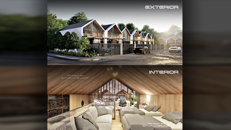 ออกแบบตกแต่งภายในและภายนอก - รับออกแบบพร้อมเขียนแบบ งานภายนอก (EXTERIOR) /ภายใน (INTERIOR) - 1