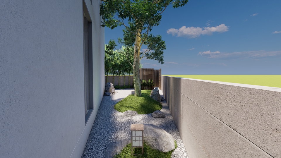 ออกแบบภูมิทัศน์และตกแต่งสวน - Landscape design & Render perspective - 8