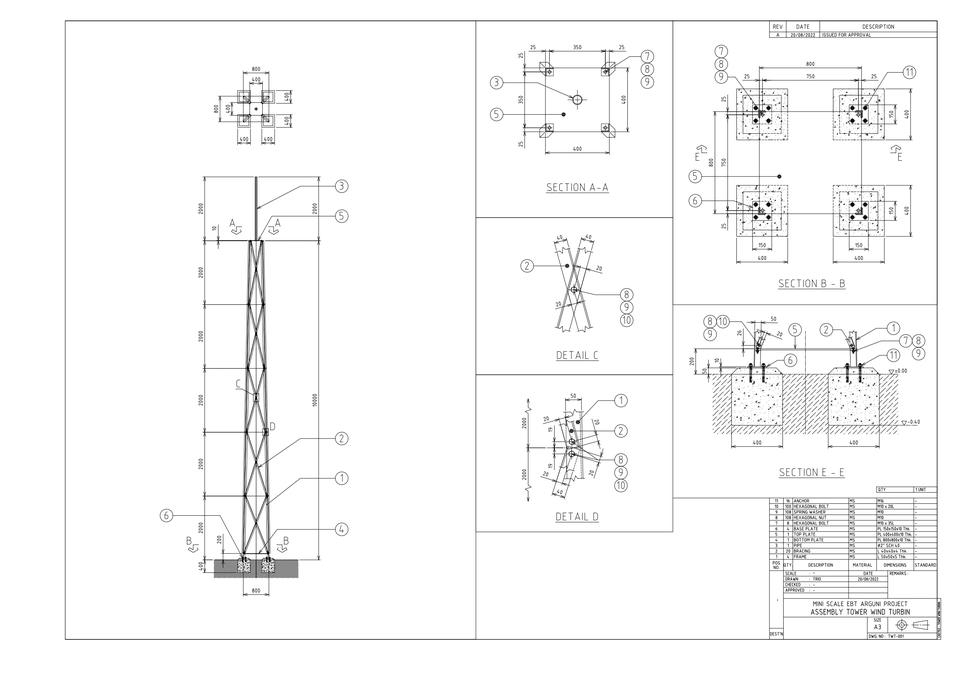 CAD Drawing - Technical Drawing Mechanical Engineering, Steel Structure, Piping Instrument dan Arsitechture - 3