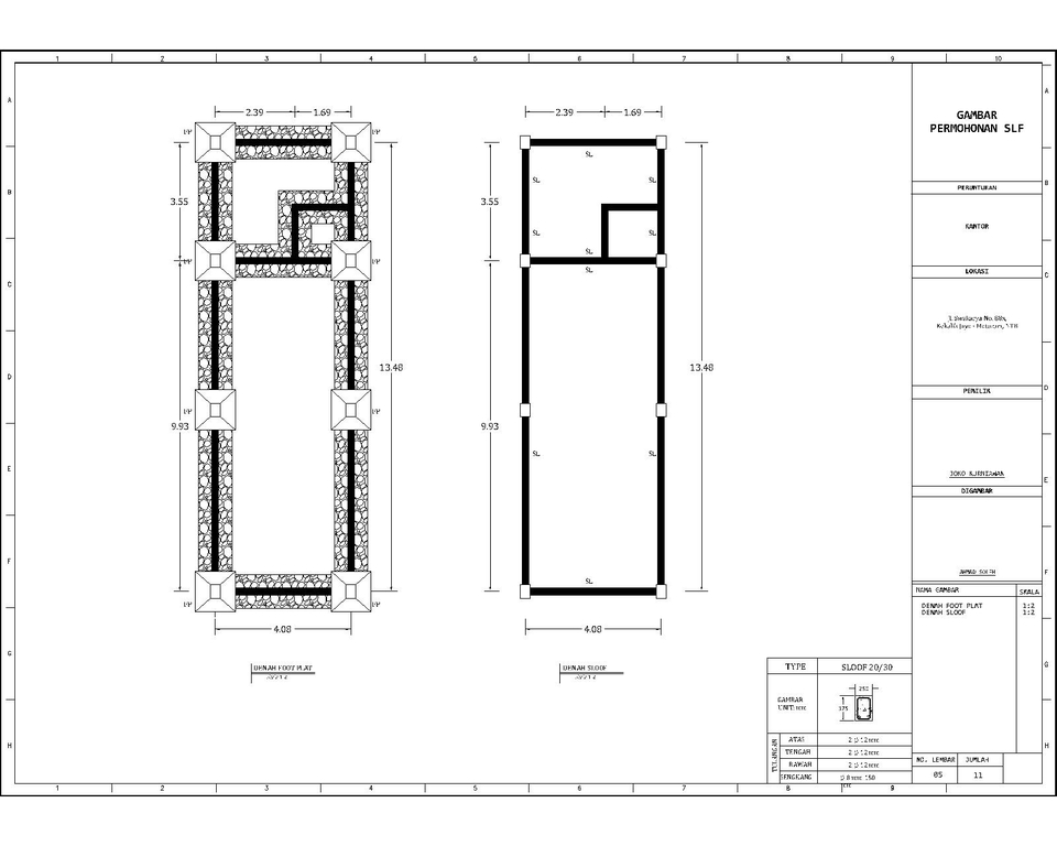 CAD Drawing - Jasa Gambar Untuk IMB, Konsep Awal Dengan AutoCad - 9