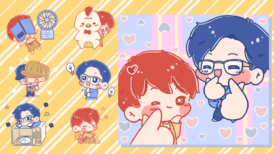 ออกแบบสติ๊กเกอร์ไลน์ รับออกแบบสติ๊กเกอร์ line สติ๊กเกอร์ไลน์น่ารัก