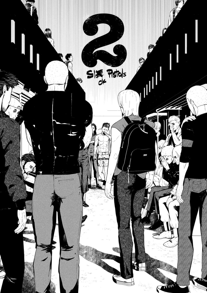 รับวาดการ์ตูนอนิเมะ สไตล์ญี่ปุ่น ภาพวาดการ์ตูนดำขาว Six Pistols ตัวการ์ตูนวัยรุ่น วาดรูปการ์ตูนเหมือนจริง