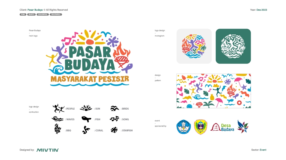 desain logo event budaya bekerjasama dengan pemerintah setempat