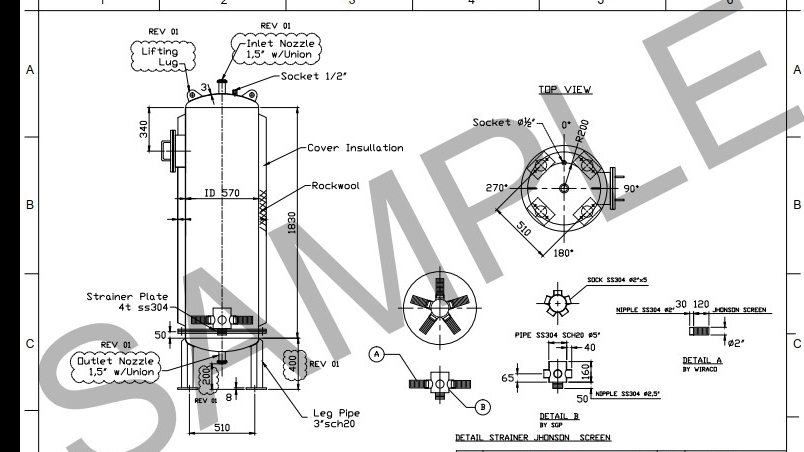 CAD Drawing - Jasa 2D / 3D untuk produk industri dengan AutoCAD , Autodesk Inventor  - 1