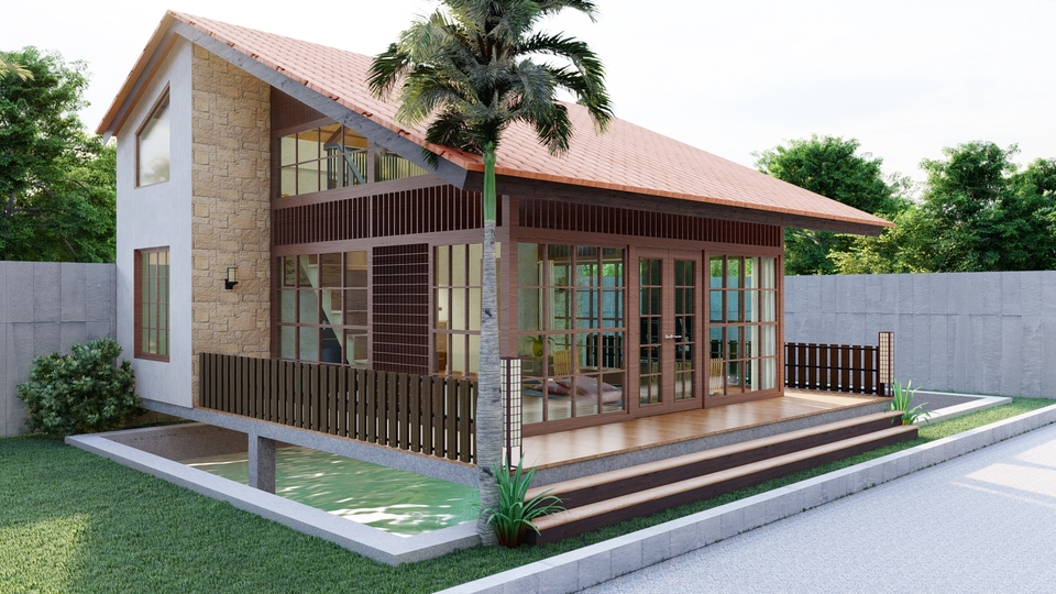 3D & Perspektif - RENDERING FASADE EKSTERIOR - 6