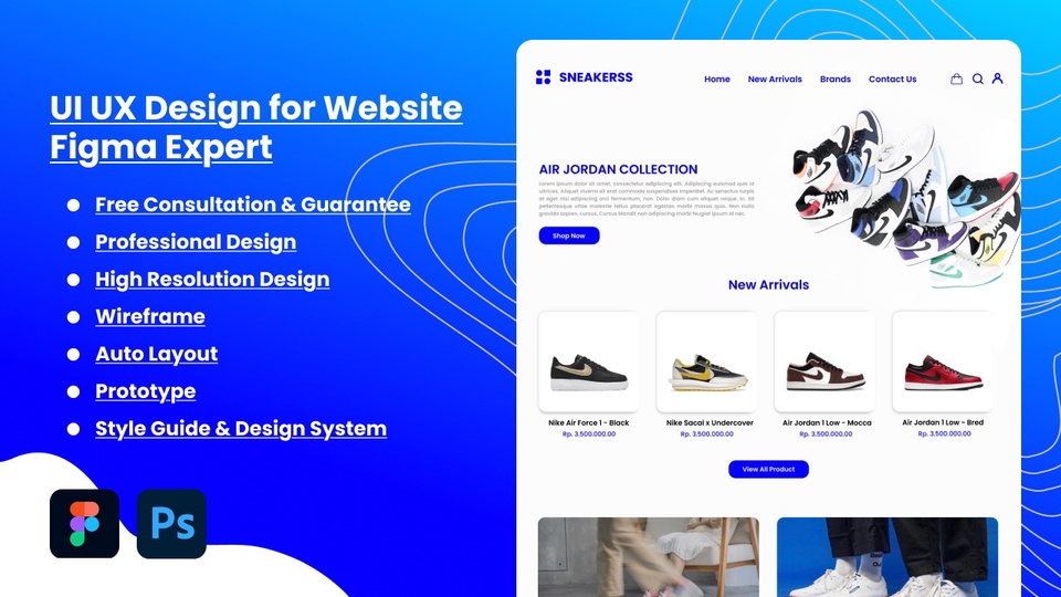 Jasa Modern UI/UX Design Professional Website