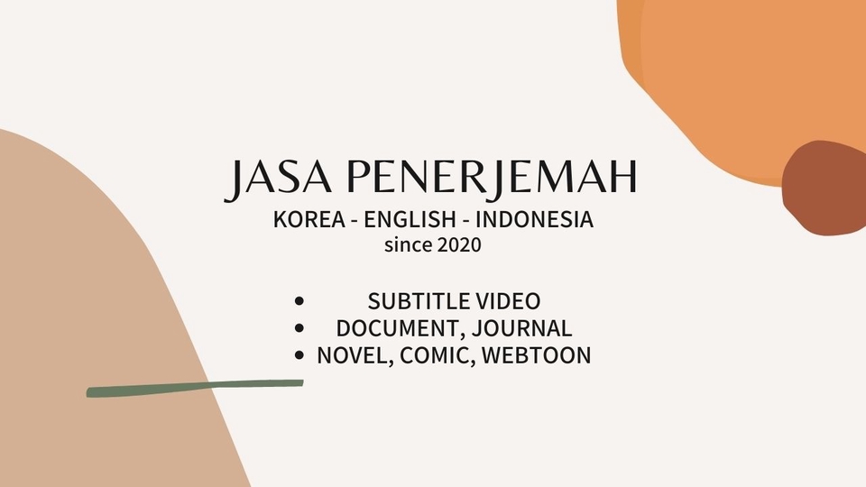 Penerjemahan - PENERJEMAH KOREA-ENGLISH-INDONESIA (NOVEL, SUBTITLE, ETC) - 1