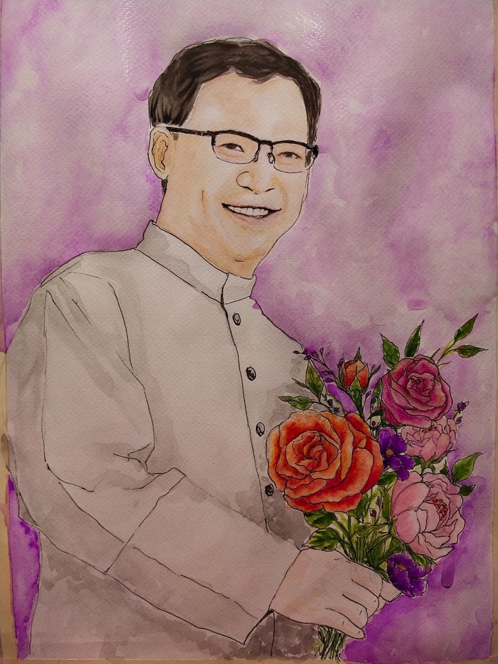 วาดภาพประกอบ - วาดภาพเหมือน Drawing ภาพวาดสีน้ำ - 14