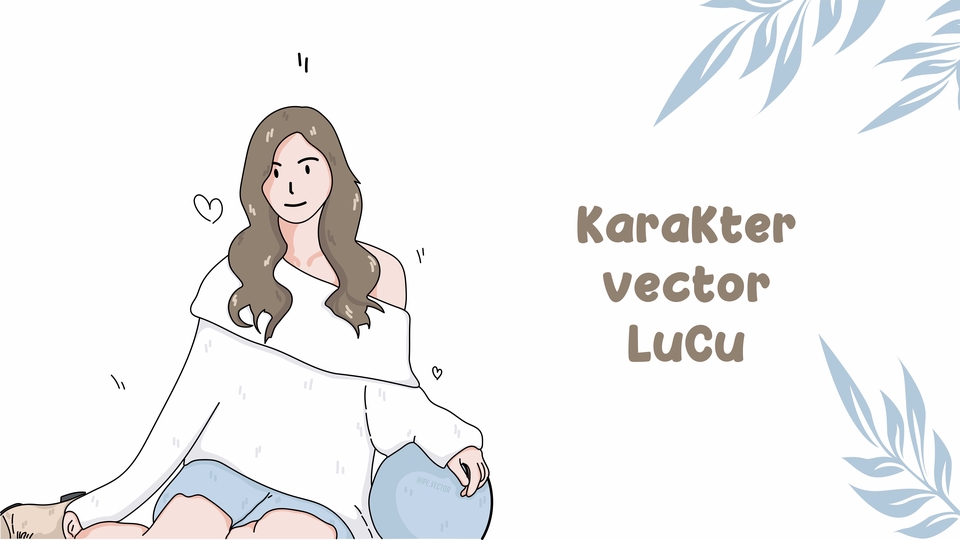 Gambar Potret - Desain Karakter Vector Lucu | Desain Couple | Desain Pasangan - 3