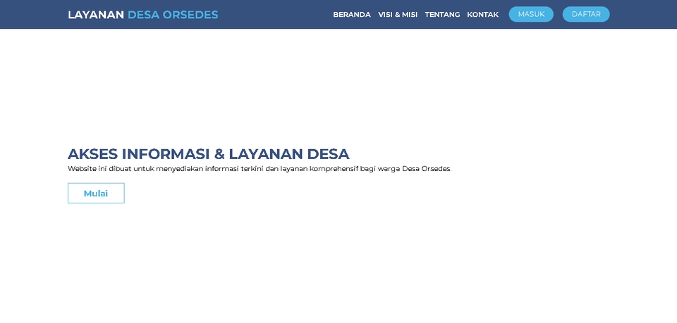 Jasa pembuatan website profesional untuk desa Orsedes, website resmi desa dengan informasi terkini dan layanan komprehensif bagi warga desa Orsedes.