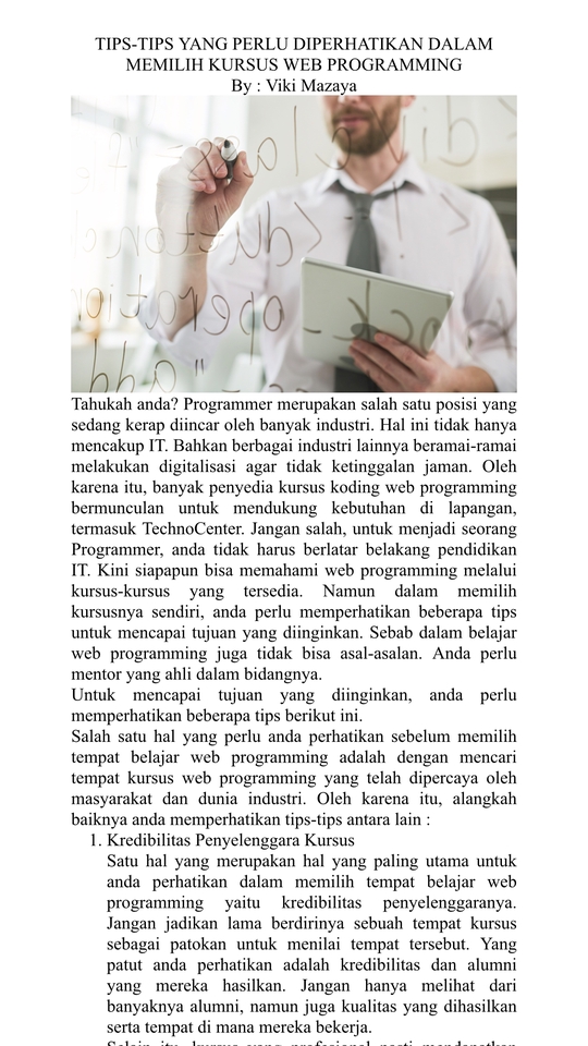 Penulisan Konten - PENULISAN KONTEN ARTIKEL, SCRIPT, COPYWRITING, DLL. 2 HARI JADI - 30