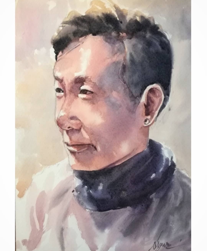 ภาพประกอบภาพบุคคลคนไทย แต่งตัวแบบเรียบง่าย