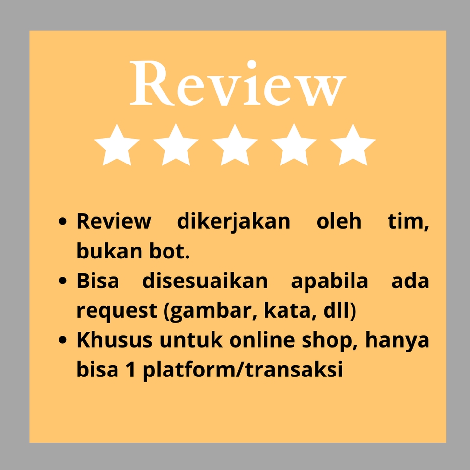 Memberi Review - Jasa Review All Produk (Tokped, Shopee, Google, dll) - 3