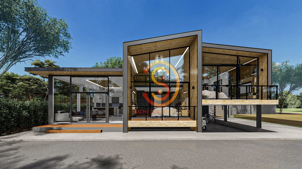 ออกแบบบ้านชั้นเดียว สไตล์โมเดิร์น รับออกแบบบ้าน รับสร้างบ้าน รับออกแบบตกแต่งภายใน