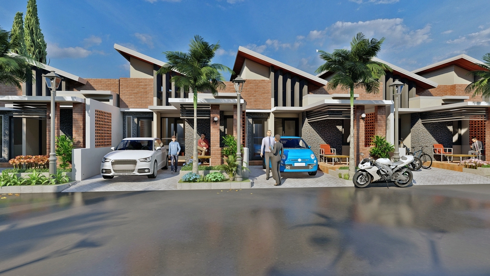 3D & Perspektif - RENDERING FASADE EKSTERIOR - 2