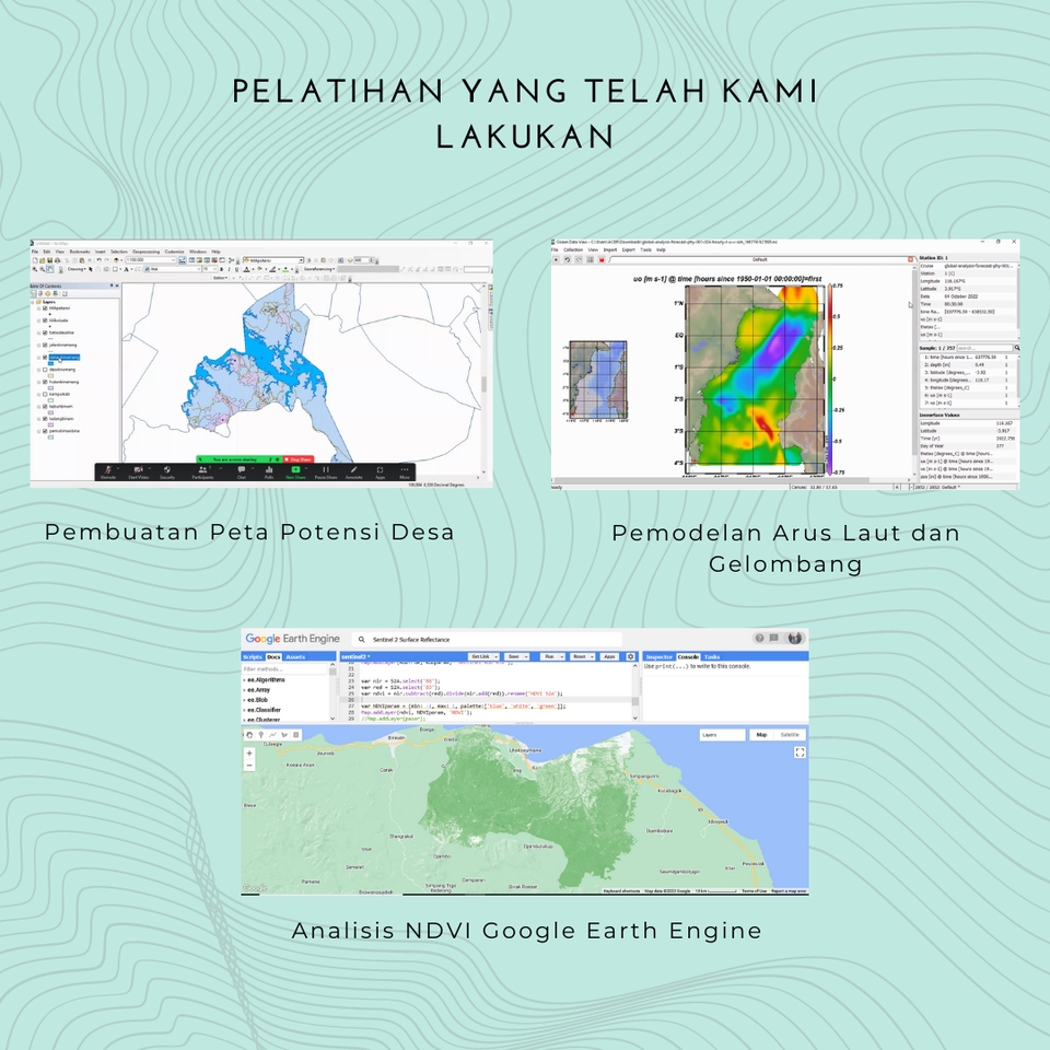 Kursus Online - Pelatihan Software GIS dan Pembuatan Peta Privat Daring - ArcGIS QGIS Google Earth Engine - 4