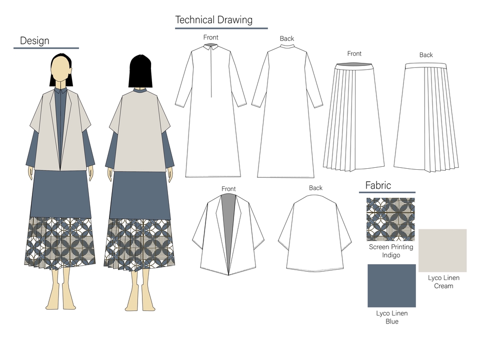 Desain Kaos & Motif - Design & Technical Drawing Fashion - 2