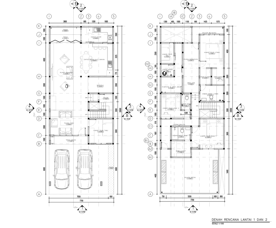 CAD Drawing - Gambar DED Hunian & Gedung & Gambar DED Interior - 2