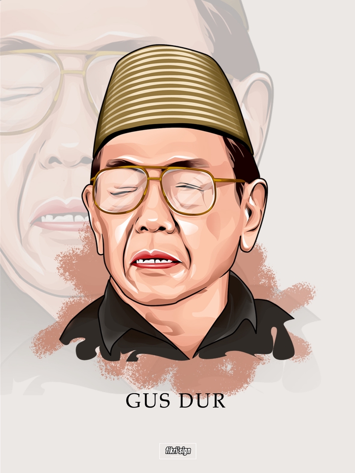 Gambar Potret - Vektor Portrait/ ilustrasi Wajah SEHARI JADI - 8