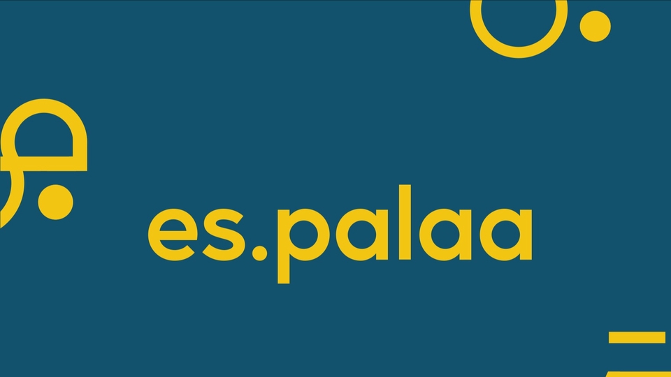 Logo es.palaa, platform desain logo online