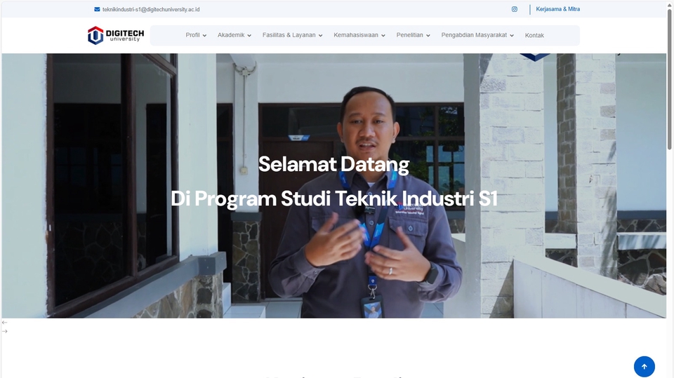 Jasa pembuatan website profesional di Digitech University, dengan harga terjangkau dan desain website yang modern dan responsif.