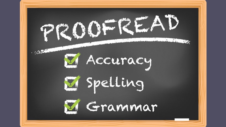 Proofreading - Typois - Editing 