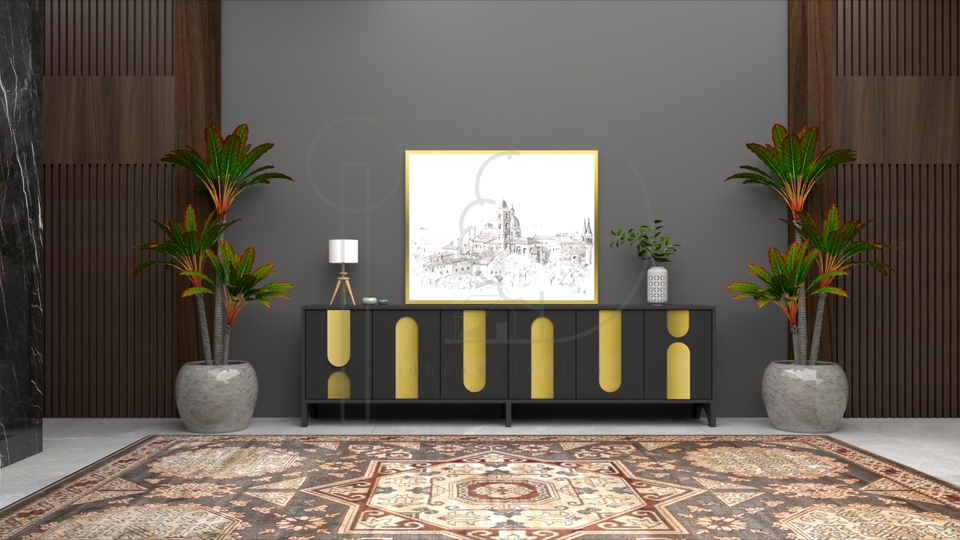Jasa Desain Interior Rumah Minimalis Modern dengan Sofa dan Lampu Meja